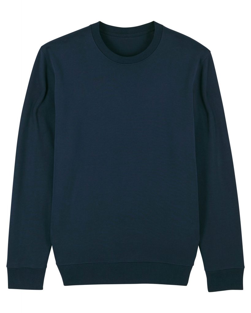 Donkerblauwe crewneck voorkant