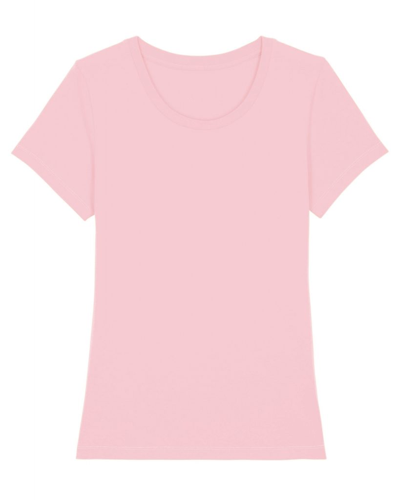 lichtroze dames t-shirt voorkant