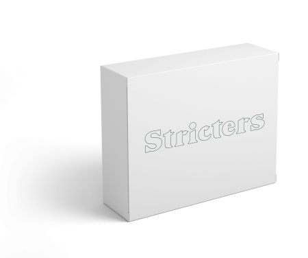 Doos met Strichters logo